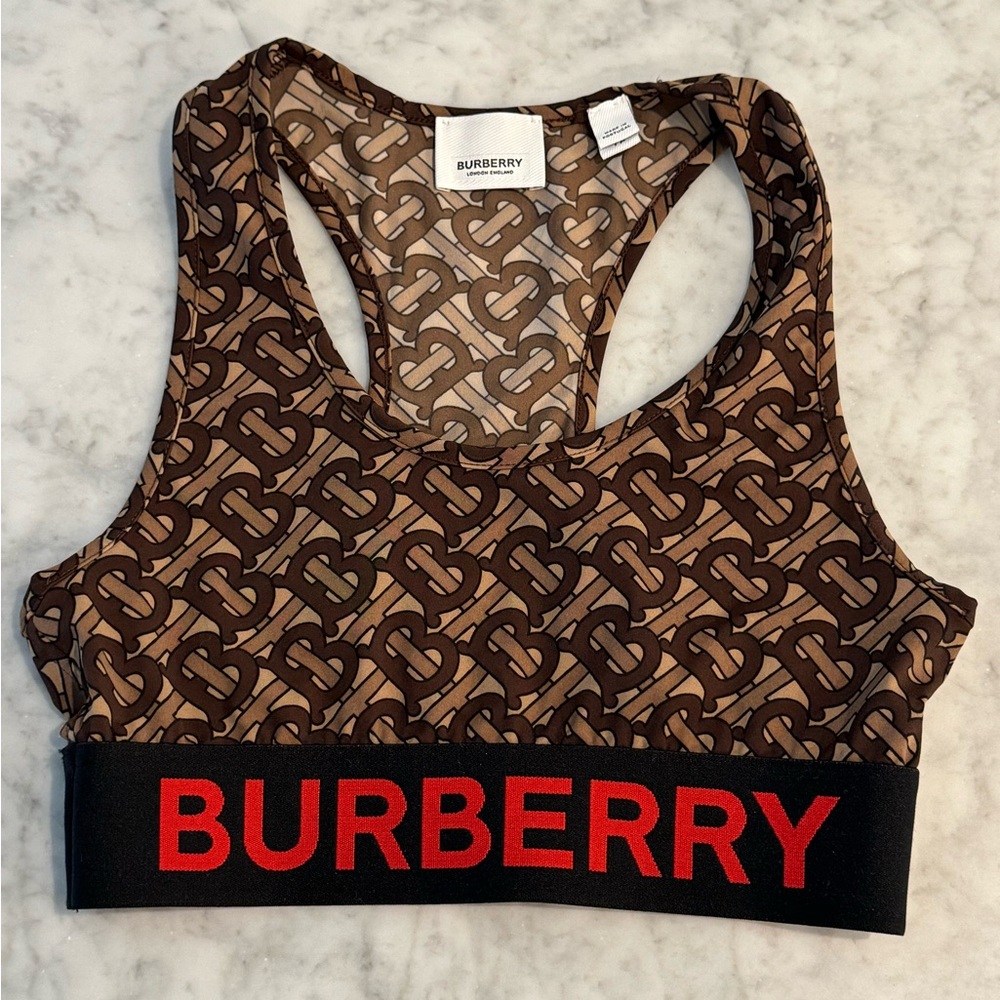 Burberry Monogram Printed Sports Bra